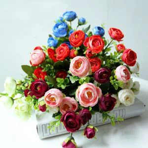 Te artificial de rosa