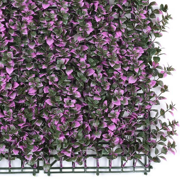 Purple Artificial Grass Wall Landscaping